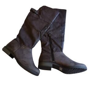 Qupid Knee High Boots Womens 9 Moto Buckle Leatherette Buckle Moto Shoes